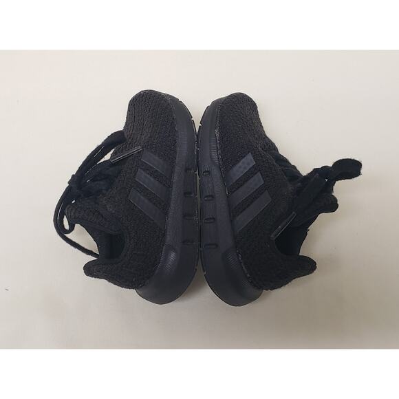 Adidas Black Mesh Tie Kids Shoes Sneakers • Size 4K Kids - Picture 2 of 8
